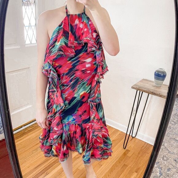 Jason Wu Collection Silk Chiffon Halter Mini Dress 6 - Picture 8 of 8